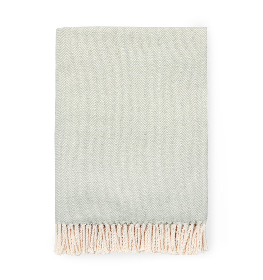 Sferra Celine Throw Silver Sage