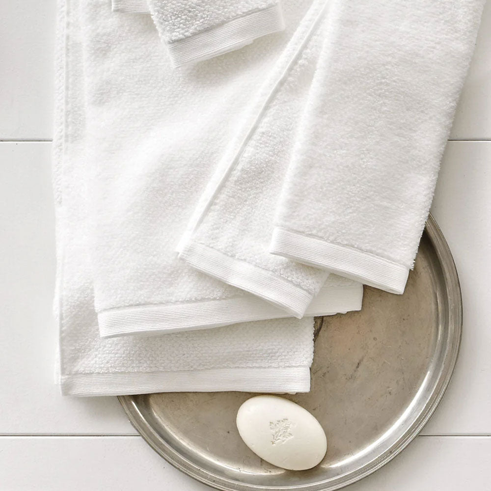 Peacock Alley Jubilee Textured Bath Towels, White