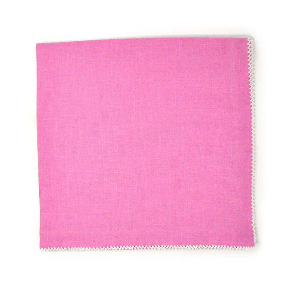 Picot Edge Dinner Napkins, Set of 12